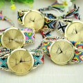 2014 Newest arrival ethnic flavor DIY fabric strap watch